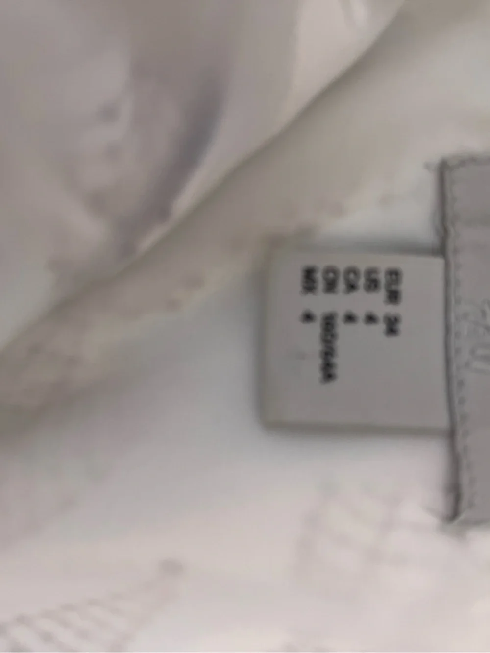 H&M Bandeau Belted Jumpsuit Size 4  Wide Leg Crop Spring Light Blue Leaf Print - Picture 10 of 14